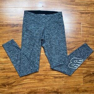 New Balance Marbled Gray High Waist Dry Fit Stretch Legging Size Medium Running